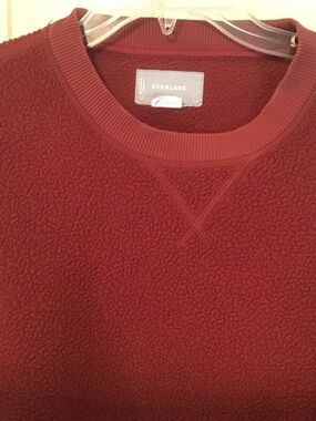 Everlane Women’s Crewneck Sweatshirt in Rust Red